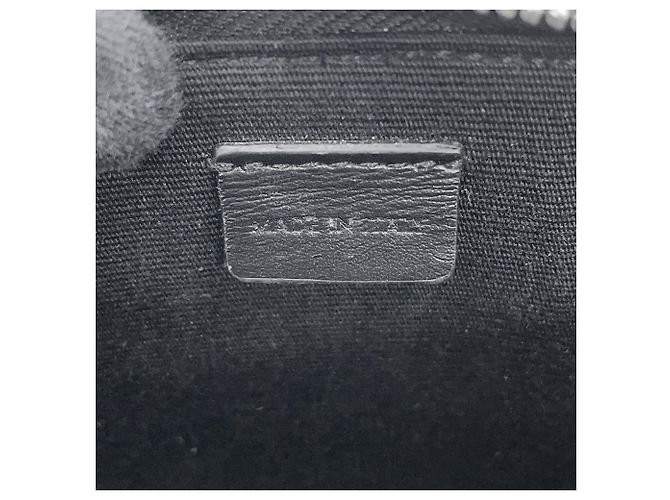 Céline Borsa a tracolla orizzontale in pelle Celine Triomphe Nero - vista 16