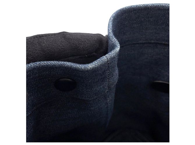 Prada Canvas Tote Bag 1BG356 ABG Schwarz Blau - Ansicht 9