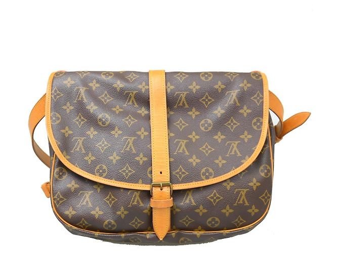 Louis Vuitton Saumur Monogram Canvas 35 Marrone - vista 2