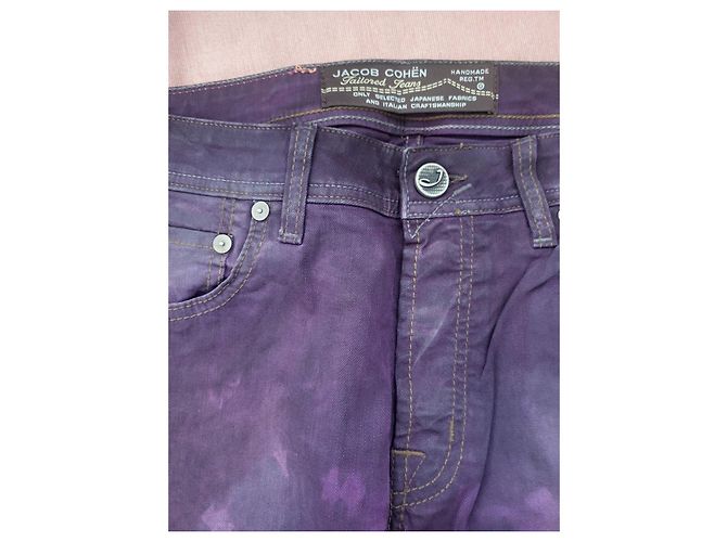 Jeans viola Jacob Cohen Porpora - vista 2