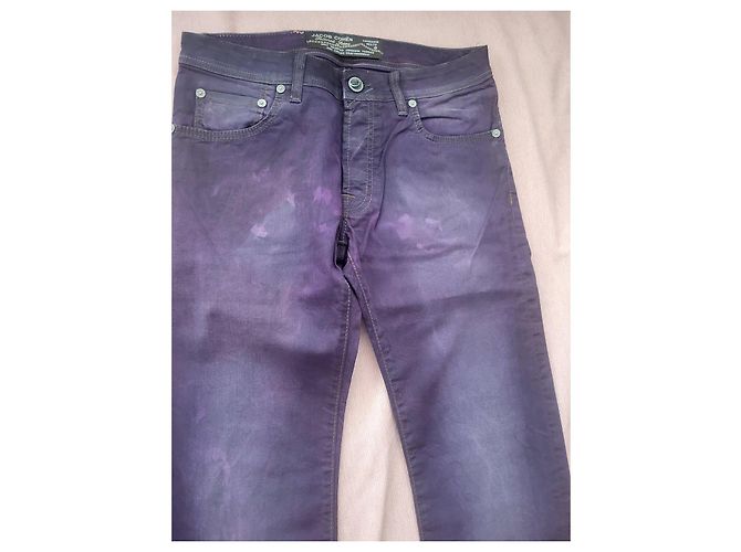 Jeans viola Jacob Cohen Porpora - vista 3