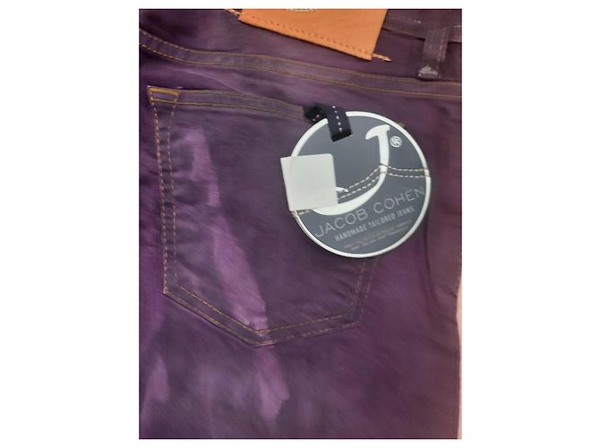Jeans viola Jacob Cohen Porpora - vista 7
