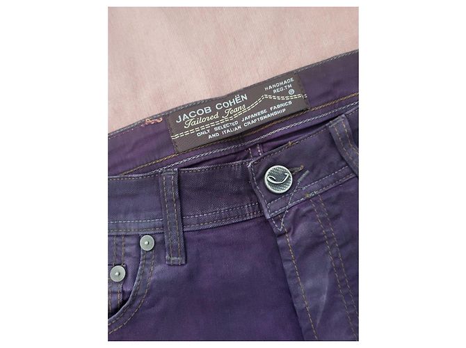 Jeans viola Jacob Cohen Porpora - vista 8