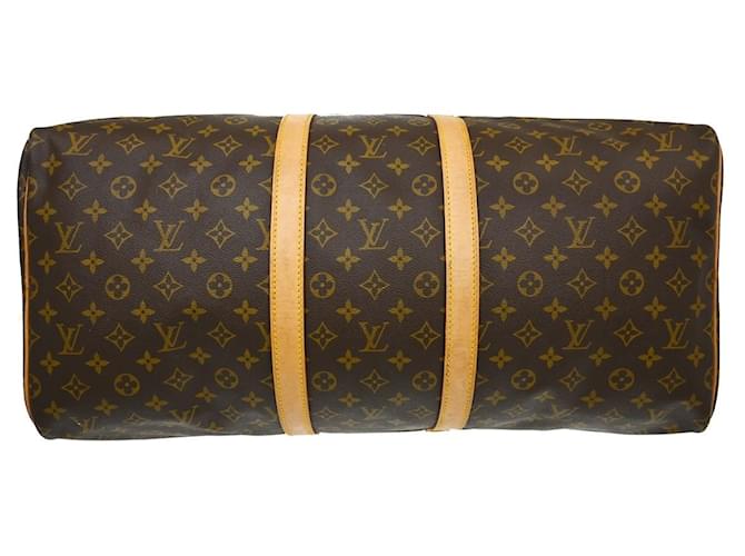 Louis Vuitton Keepall Monogram 55 Marrone - vista 3