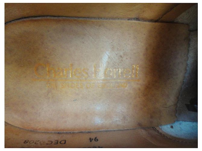 Autre Marque Scarpe Richelieu Charles Horrell in pelle marrone Semi-Brogue - vista 8