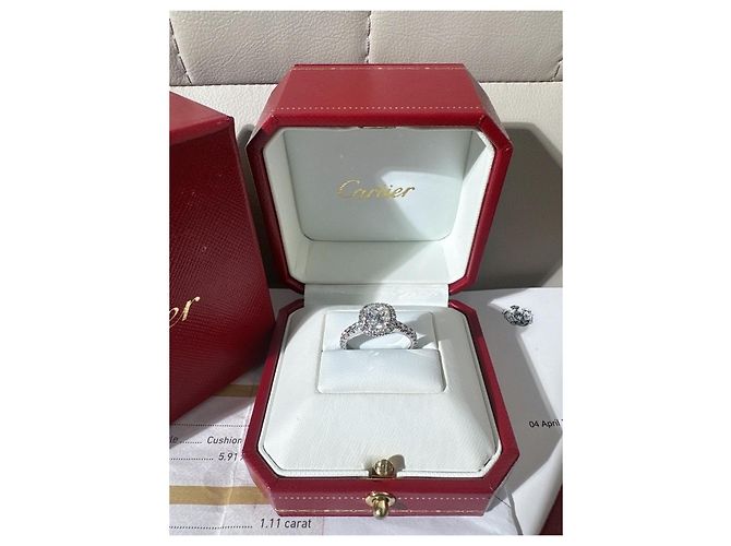 Cartier Destinee Platin Diamantring Silber - Ansicht 3