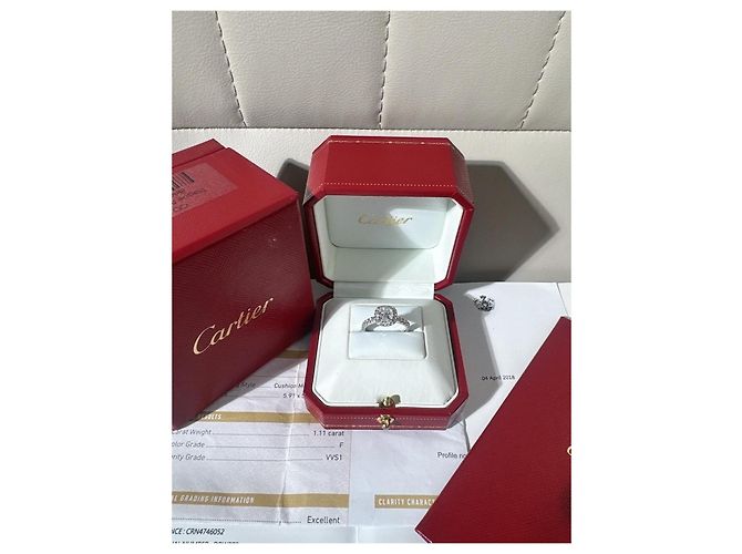 Cartier Destinee Platin Diamantring Silber - Ansicht 4