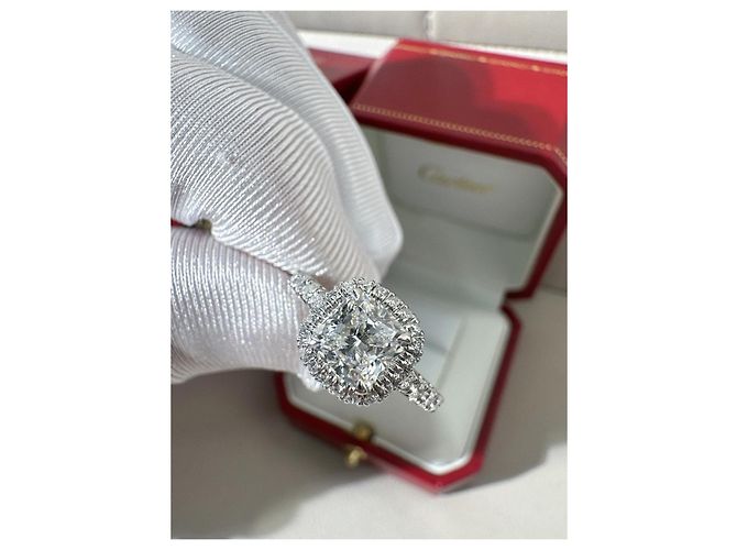 Cartier Destinee Platin Diamantring Silber - Ansicht 7