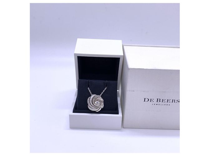 Collana De Beers Light in Motion in Platino e Diamanti Argento - vista 2