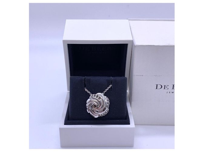 Collana De Beers Light in Motion in Platino e Diamanti Argento - vista 5