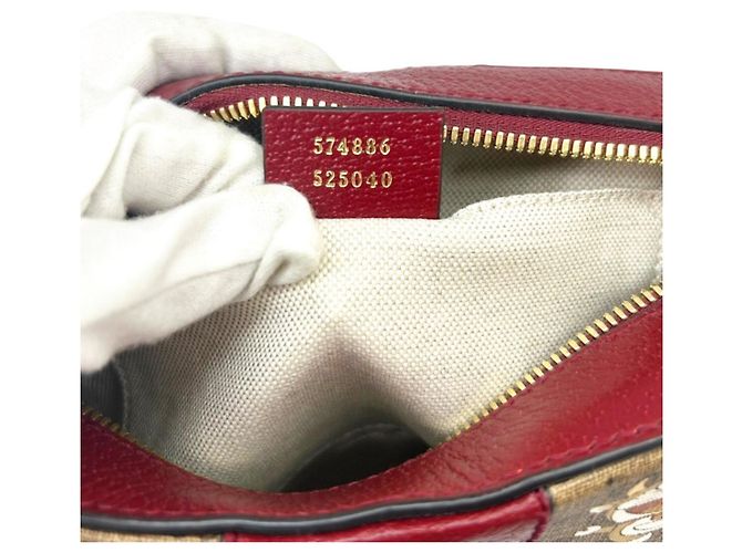 Borsa a tracolla GUCCI x Doraemon Collaboration Rosso Beige Verde - vista 10