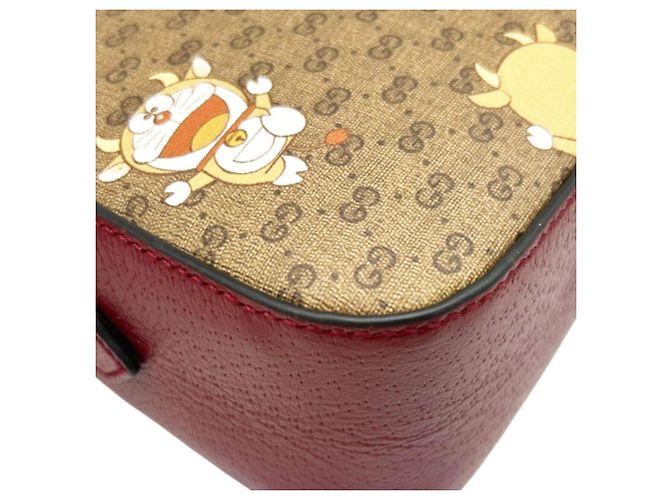 Borsa a tracolla GUCCI x Doraemon Collaboration Rosso Beige Verde - vista 3