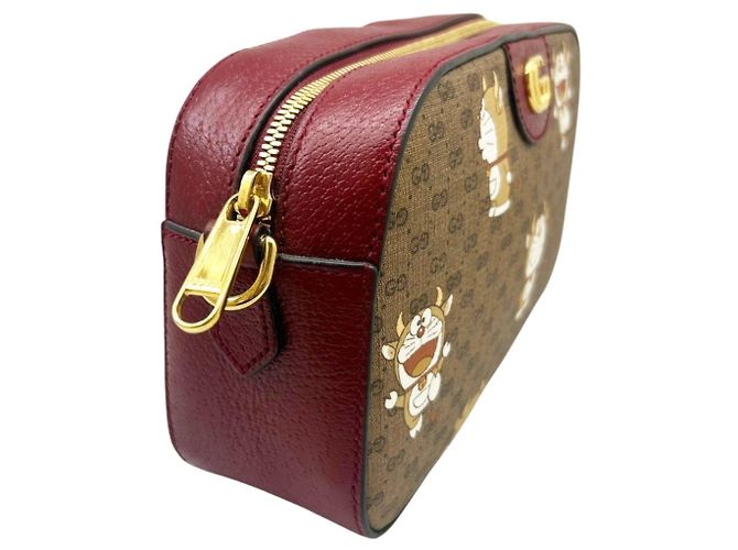 Borsa a tracolla GUCCI x Doraemon Collaboration Rosso Beige Verde - vista 6