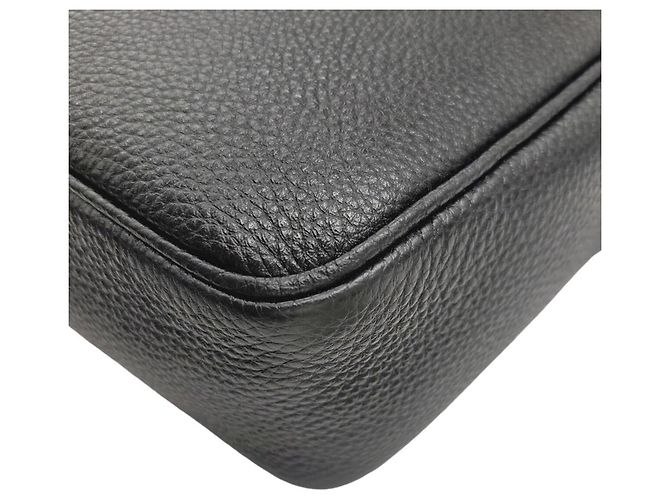 Borsa a tracolla in pelle Vitello Prada Nero - vista 8