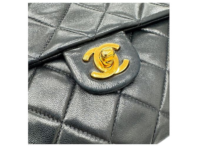 Borsa a Spalla Chanel Mini Matelasse 20 Chain Nero - vista 10