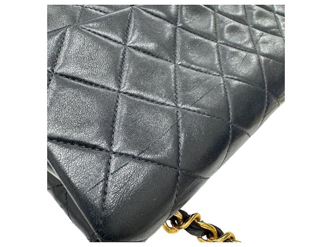 Borsa a Spalla Chanel Mini Matelasse 20 Chain Nero - vista 12