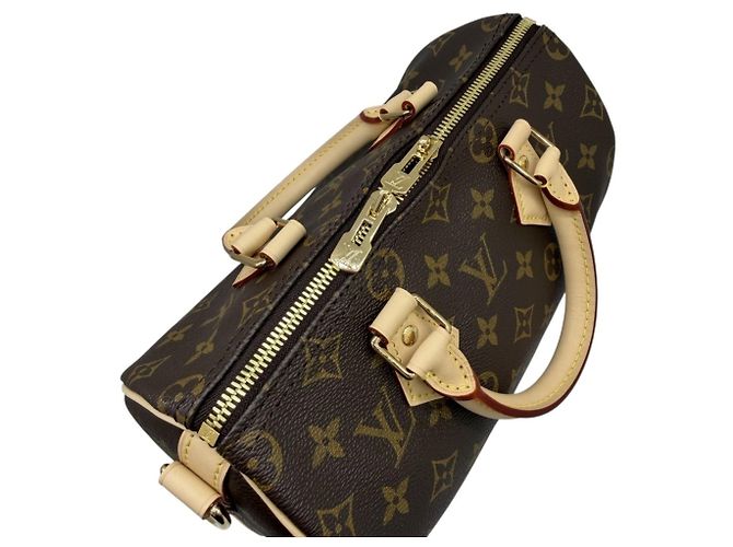 Borsa Boston Louis Vuitton Monogram Speedy 25 Bandoulière Marrone - vista 10