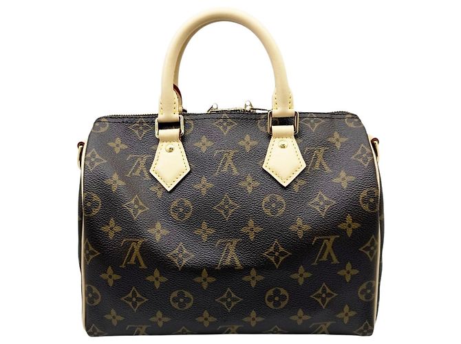 Borsa Boston Louis Vuitton Monogram Speedy 25 Bandoulière Marrone - vista 2