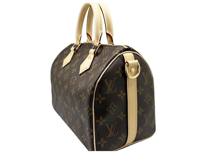 Borsa Boston Louis Vuitton Monogram Speedy 25 Bandoulière Marrone - vista 3