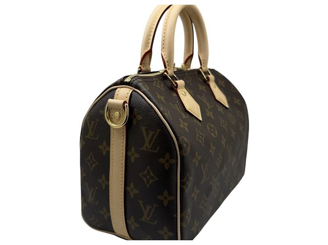 Borsa Boston Louis Vuitton Monogram Speedy 25 Bandoulière Marrone - vista 4