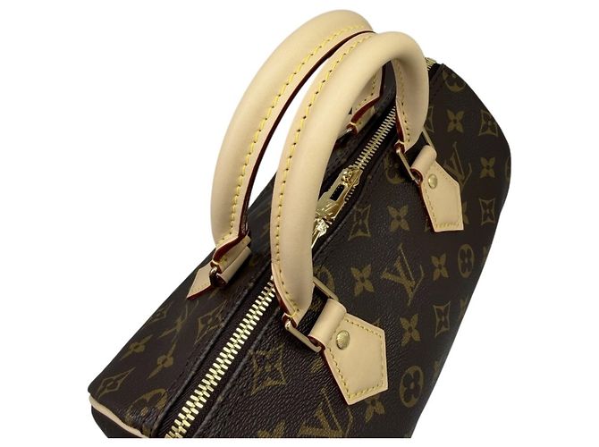 Borsa Boston Louis Vuitton Monogram Speedy 25 Bandoulière Marrone - vista 9