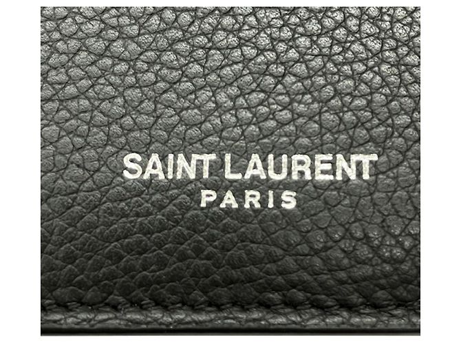 Tarjetero de cuero negro Saint Laurent - vista 5