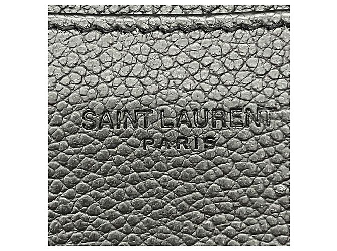 Tarjetero de cuero negro Saint Laurent - vista 9