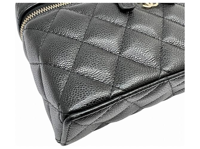 Vanity Beauty Case Chanel Matelassé Chain Nero - vista 4