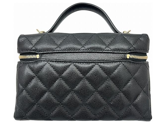 Vanity Beauty Case Chanel Matelassé Chain Nero - vista 8