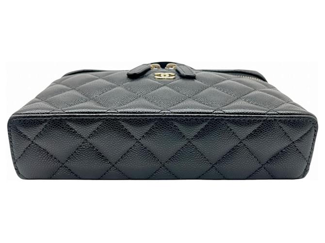 Vanity Beauty Case Chanel Matelassé Chain Nero - vista 9
