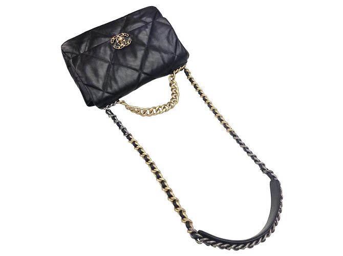 Chanel 19 Large Handtasche Schwarz - Ansicht 10