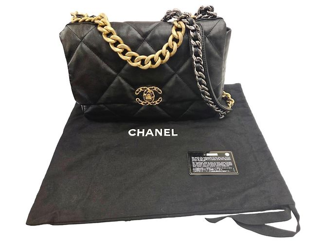 Chanel 19 Large Handtasche Schwarz - Ansicht 13