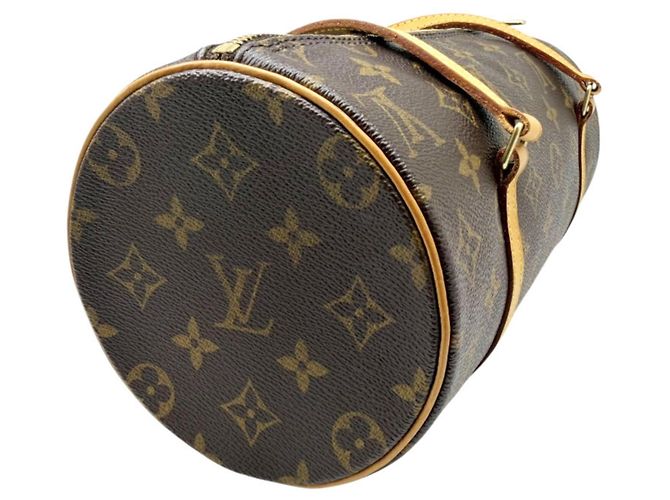 Borsa Boston Louis Vuitton Monogram Papillon 26 Marrone - vista 5
