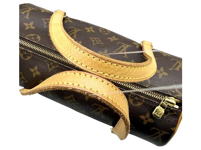 Borsa Boston Louis Vuitton Monogram Papillon 26 Marrone - vista 7