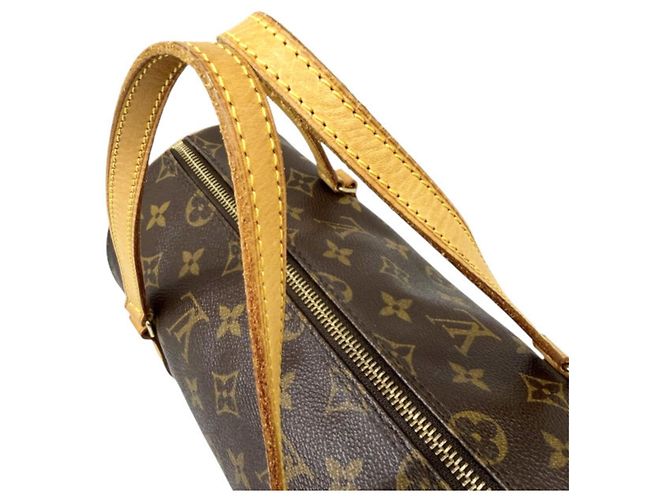 Borsa Boston Louis Vuitton Monogram Papillon 26 Marrone - vista 8