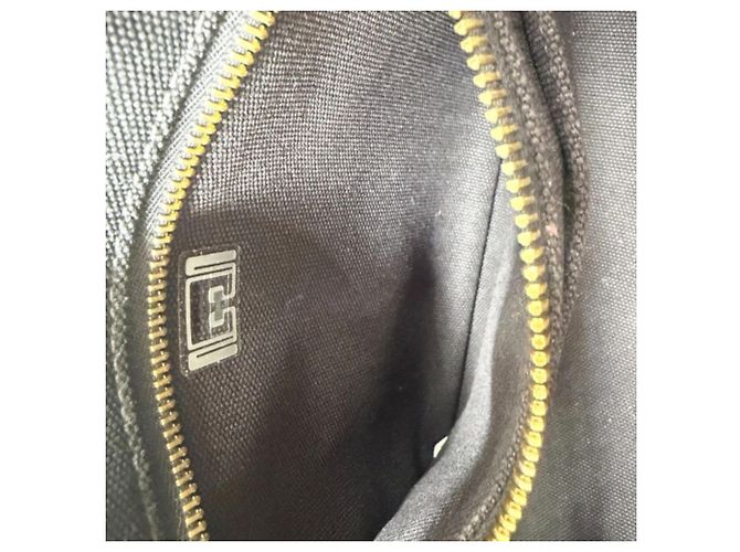 Borsa a mano e borsa a tracolla in tela Canapa nera Prada Nero - vista 15