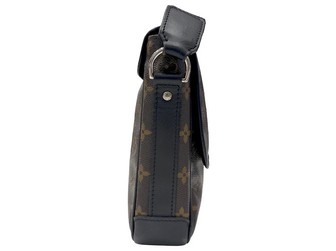 Borsa a Spalla Louis Vuitton Monogram Macassar Bass PM Marrone Nero - vista 3