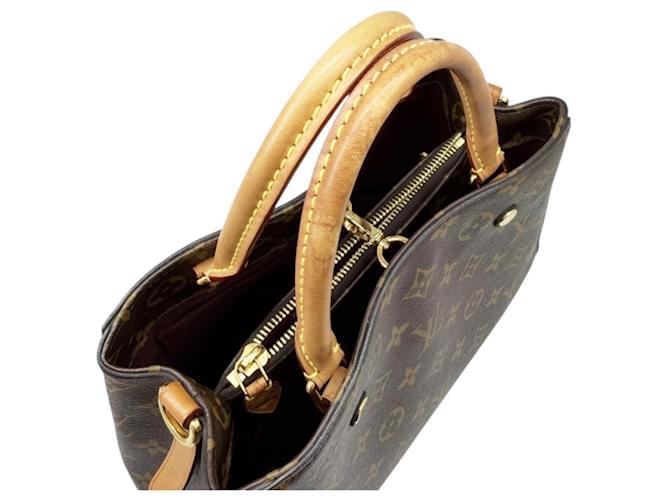 Borsa a tracolla Louis Vuitton Monogram Montaigne BB M41055 Marrone - vista 10