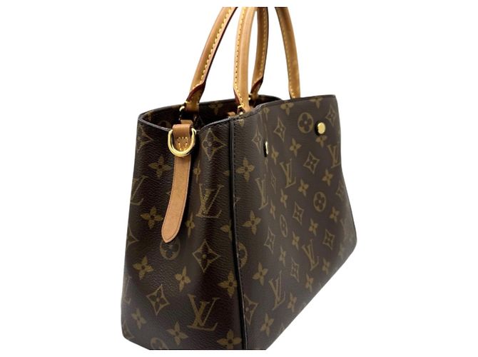 Borsa a tracolla Louis Vuitton Monogram Montaigne BB M41055 Marrone - vista 3