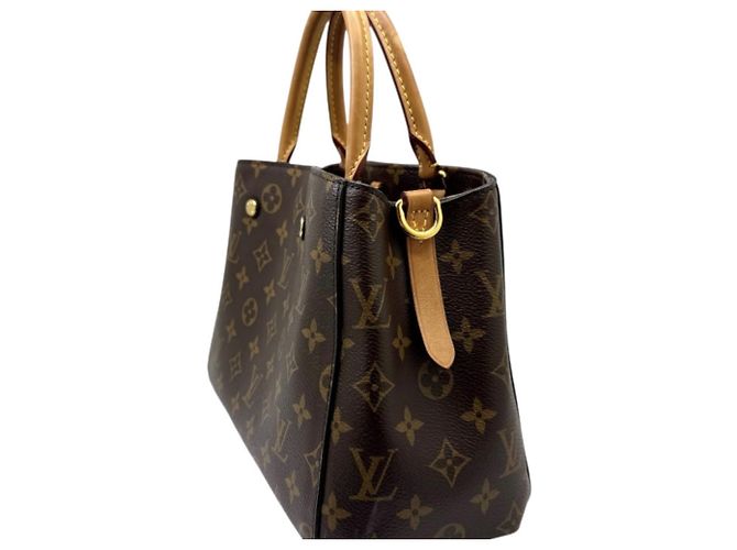Borsa a tracolla Louis Vuitton Monogram Montaigne BB M41055 Marrone - vista 4