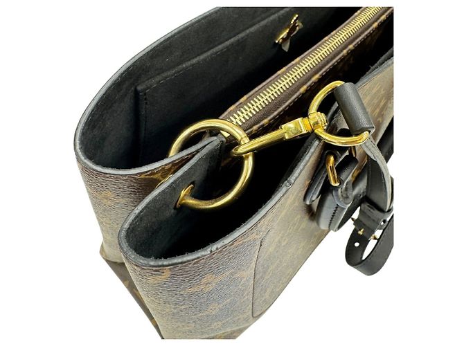 Borsa a tracolla Louis Vuitton M43550 Flower Tote Monogram Marrone Nero - vista 11