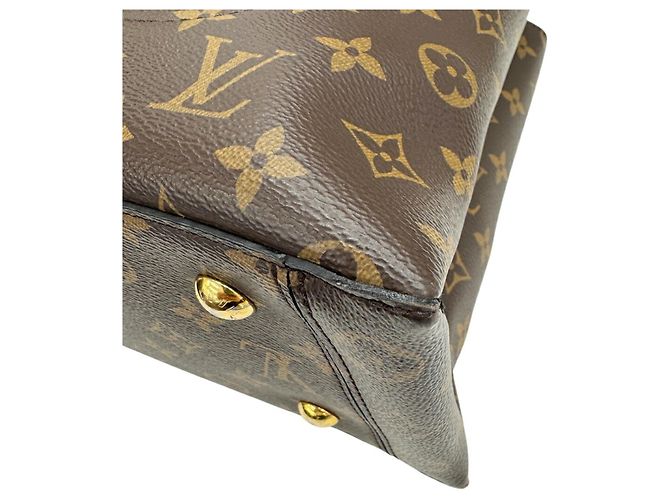 Borsa a tracolla Louis Vuitton M43550 Flower Tote Monogram Marrone Nero - vista 9