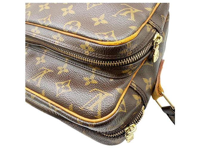 Borsa a Spalla Louis Vuitton Monogram Nile Brown Marrone - vista 13