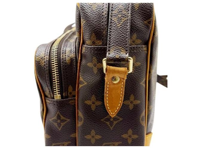 Borsa a Spalla Louis Vuitton Monogram Nile Brown Marrone - vista 5