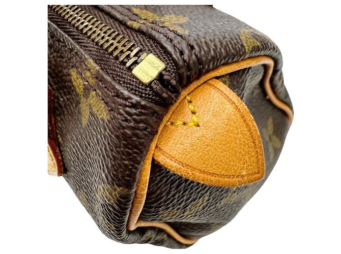 Borsa Louis Vuitton Mini Speedy Monogram Canvas Marrone - vista 7