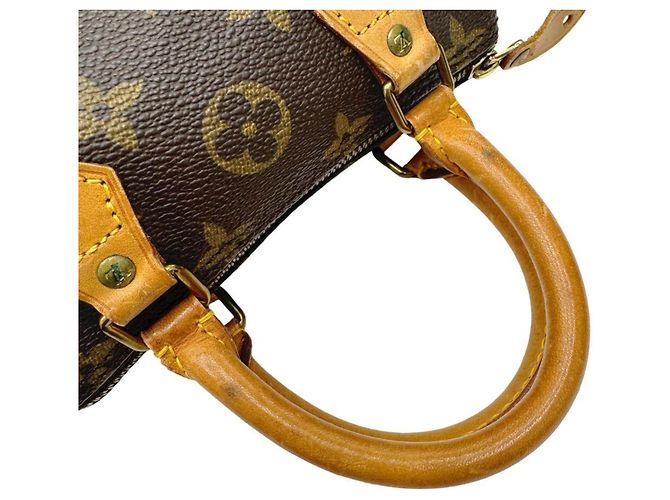Borsa Louis Vuitton Mini Speedy Monogram Canvas Marrone - vista 9