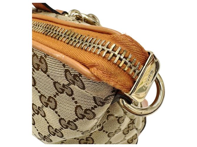 Gucci 269957 GG Canvas Schultertasche Beige - Ansicht 12