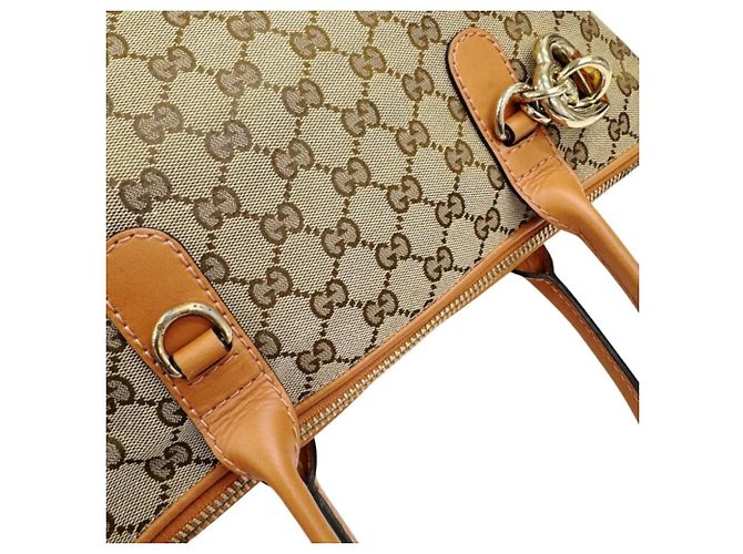 Gucci 269957 GG Canvas Schultertasche Beige - Ansicht 13