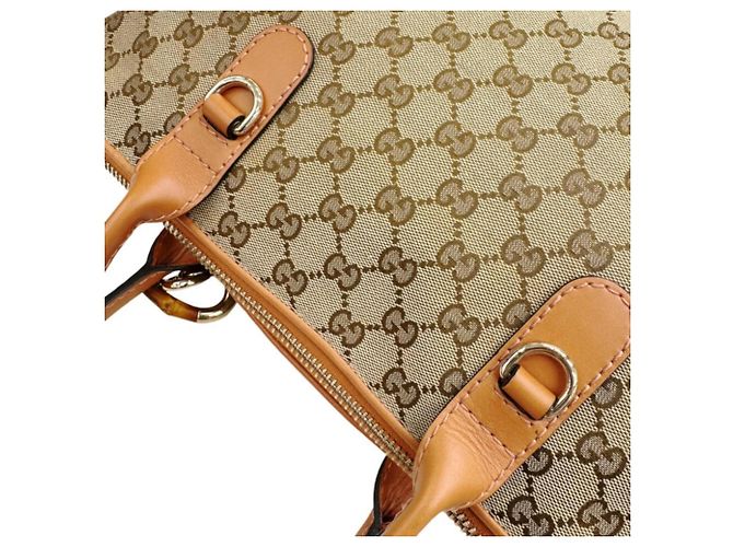 Gucci 269957 GG Canvas Schultertasche Beige - Ansicht 14