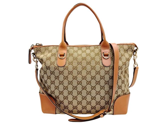 Gucci 269957 GG Canvas Schultertasche Beige - Ansicht 2